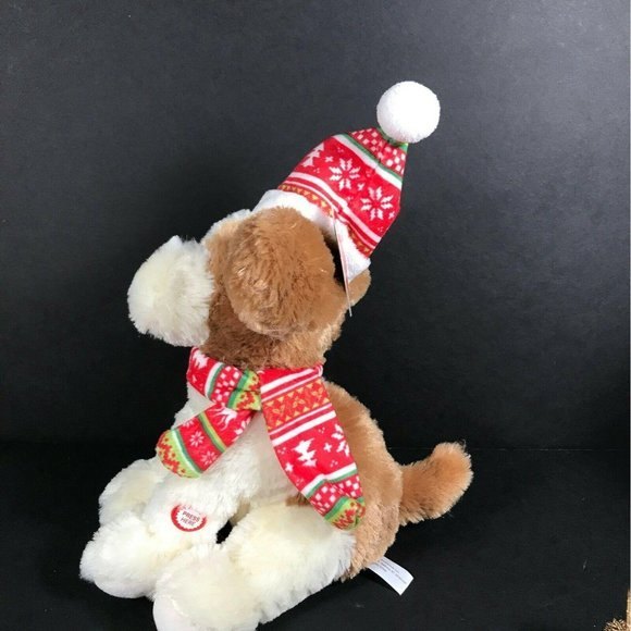 Interactive Chrismas dog stuffed animal motion sound lights plays revised shout - Picture 3 of 7